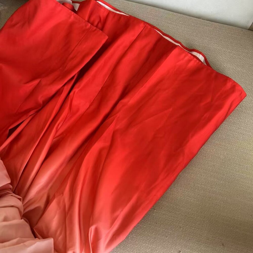SAU LEE Revolve Teigen Gown Maxi Dress Sz00 Blush Red Ombre Event Party Cocktail - Picture 14 of 16